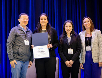 Michelle Lanterman won recognition for her research, which uses optical tweezers to measure the evolving mechanical properties during vascular development. Michelle Lanterman won recognition for her research, which uses optical tweezers to measure the evolving mechanical properties during vascular development.