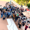 First-year students gathered on Winter Design Review day to test their autonomous rovers, built as part of the Samueli School’s Introduction to Engineering class, which gives students a team-based hands-on learning experience.