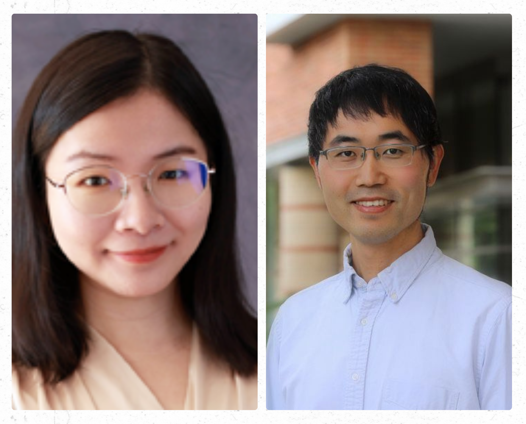 Fei Xia (left) and Liang Gao