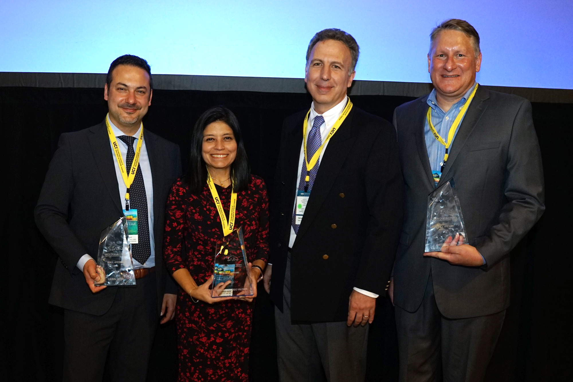 Dean Marios Papaefthymiou (third from left) with ICS Hall of Fame Inductees Ersin Uzun, Rosalva Gallardo Valencia and Greg Bolcer. (David Wood not pictured.)