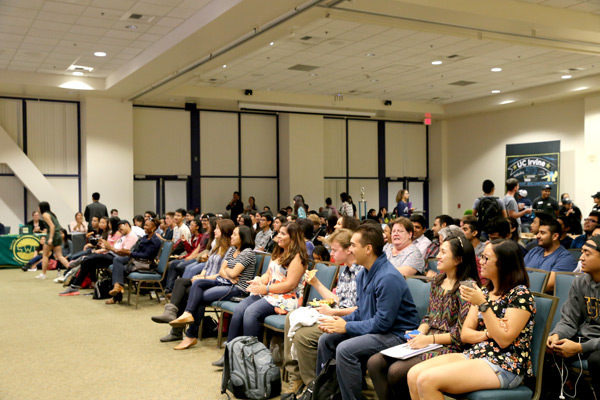 More than 200 students crowded the student center for the second Art of Engineering Showcase, featuring 10 performances.