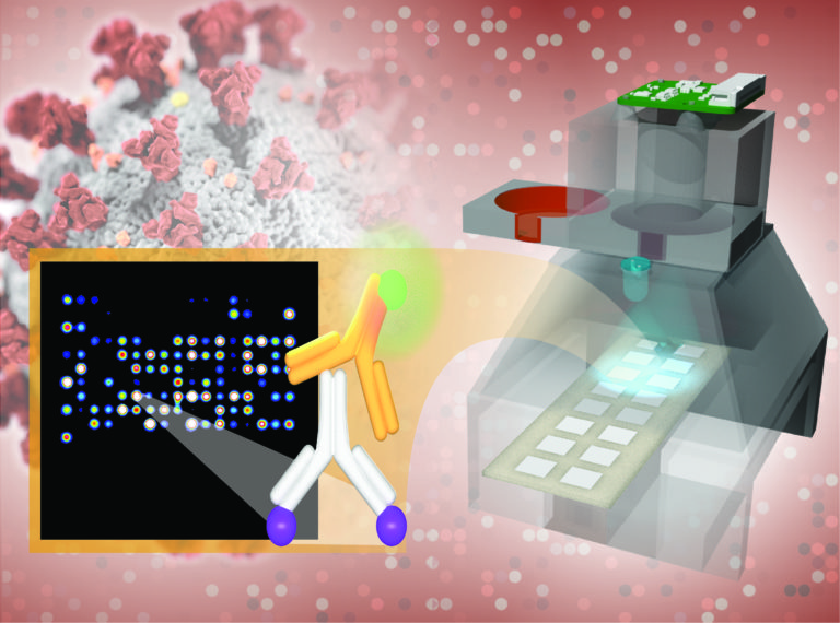 The TinyArray imager has the antibody testing accuracy of machines 100 times more expensive and can be deployed in low-resource areas around the world. Timothy Abram