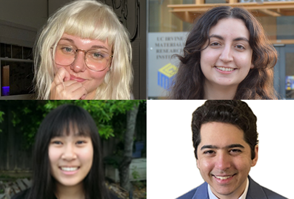 Pictured clockwise, from top left, are NSF graduate research program fellows Maya Brandy, Maya El-Ajouz, Daniel Jilani and Valen Yamamoto.