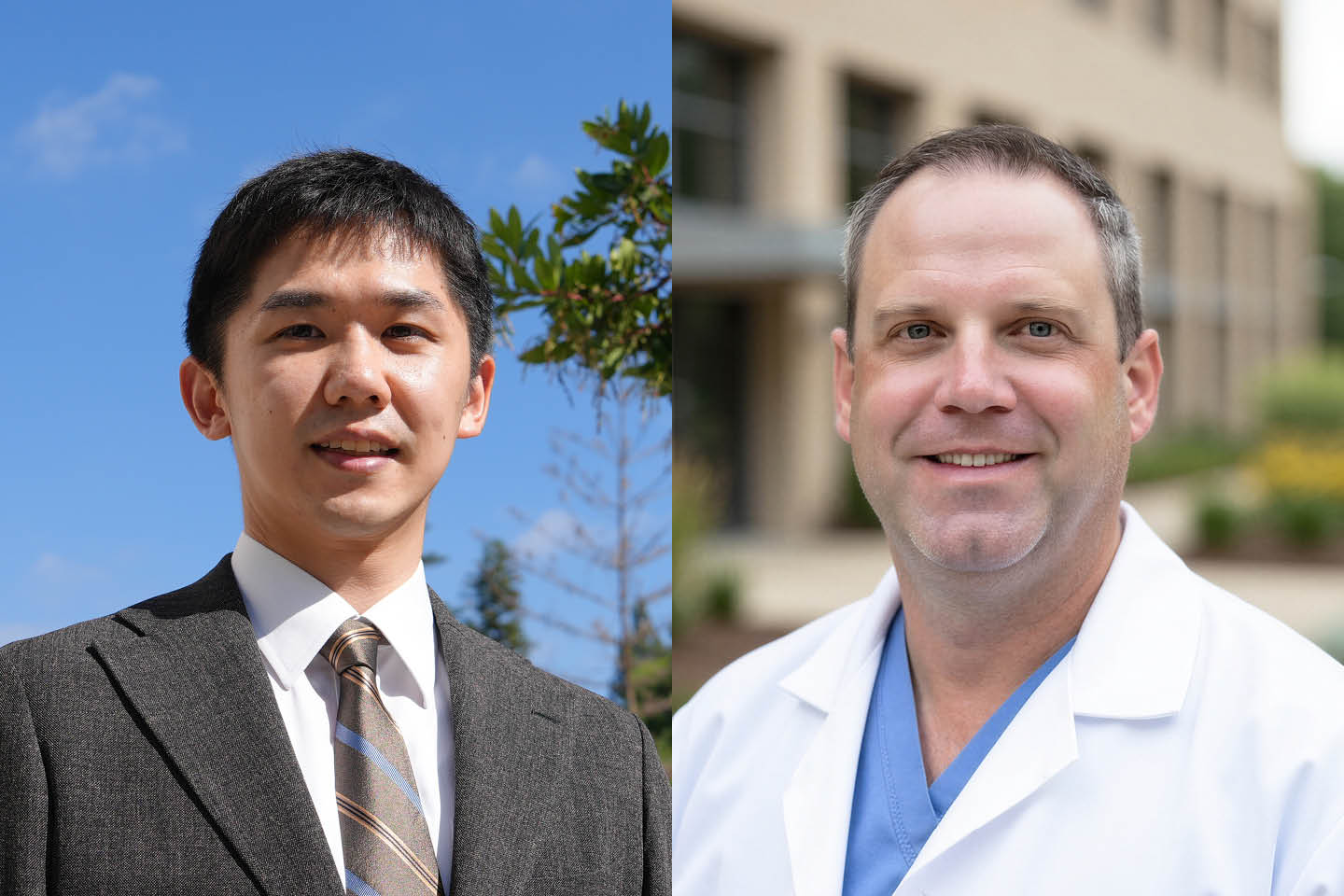 Headshot composite of two male researchers.