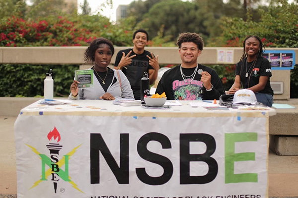 NSBE@UCI's booth at the Harambee gathering NSBE@UCI's booth at the Harambee gathering