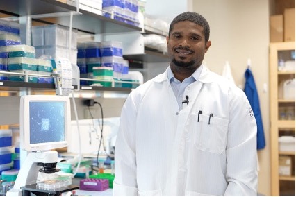 Quinton Smith at his UCI lab Quinton Smith at his UCI lab