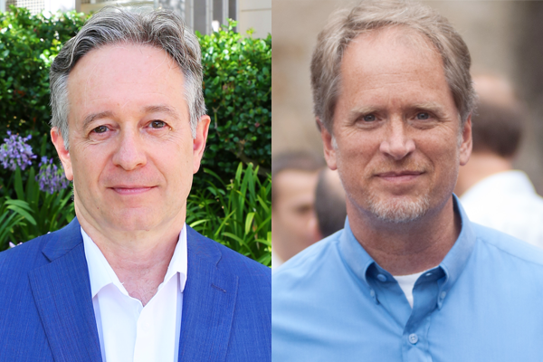 Jean-Daniel Saphores (left) is the new chair of the Department of Civil and Environmental Engineering, and Lee Swindlehurst heads the Department of Electrical Engineering and Computer Science.