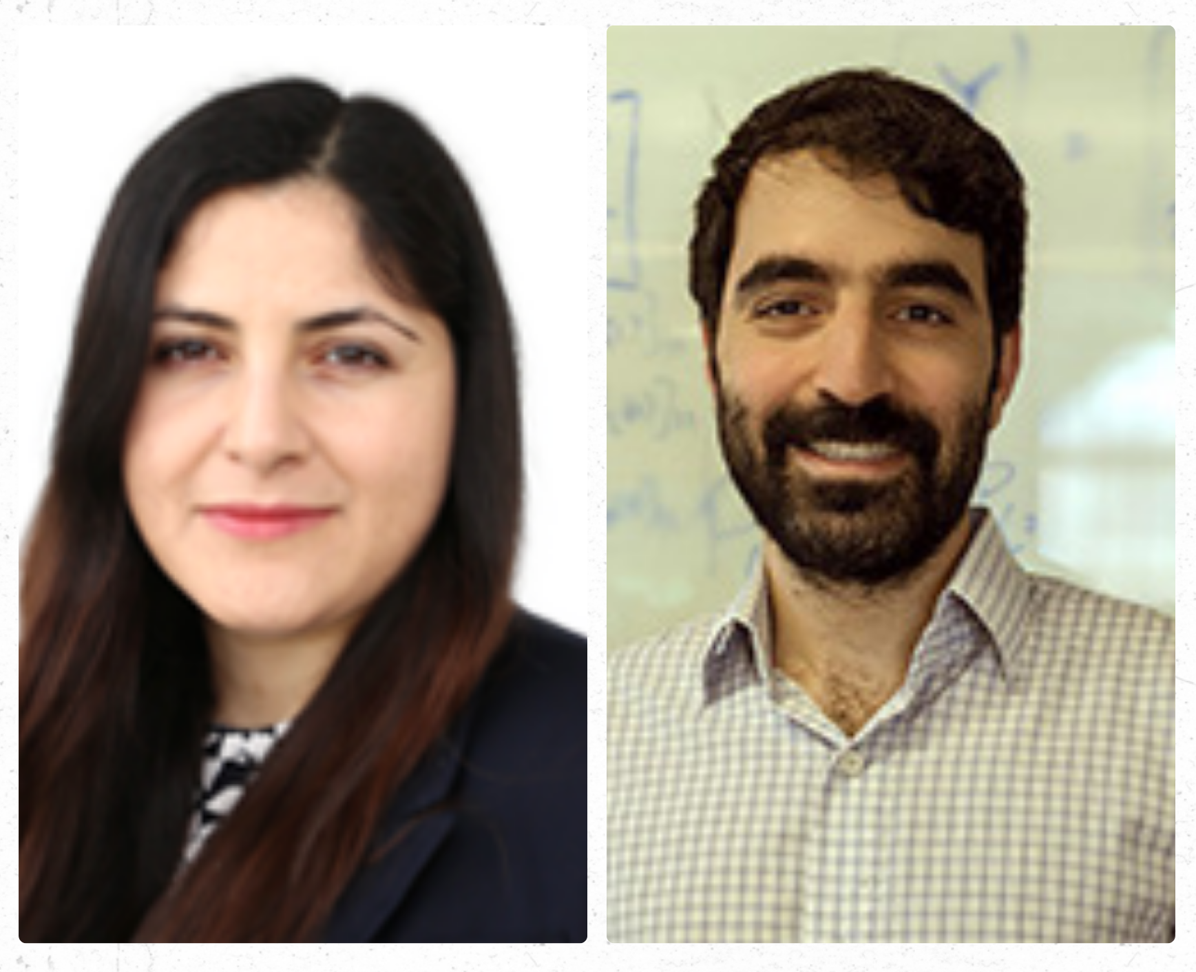 Solmaz Kia (left) and Shahriar Talebi