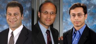 From lef: Payam Heydari, Hamid Jafarkhani, Syed Jafar