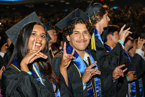 At the end of the ceremony, the whole arena chants Zot, Zot, Zot! At the end of the ceremony, the whole arena chants Zot, Zot, Zot!