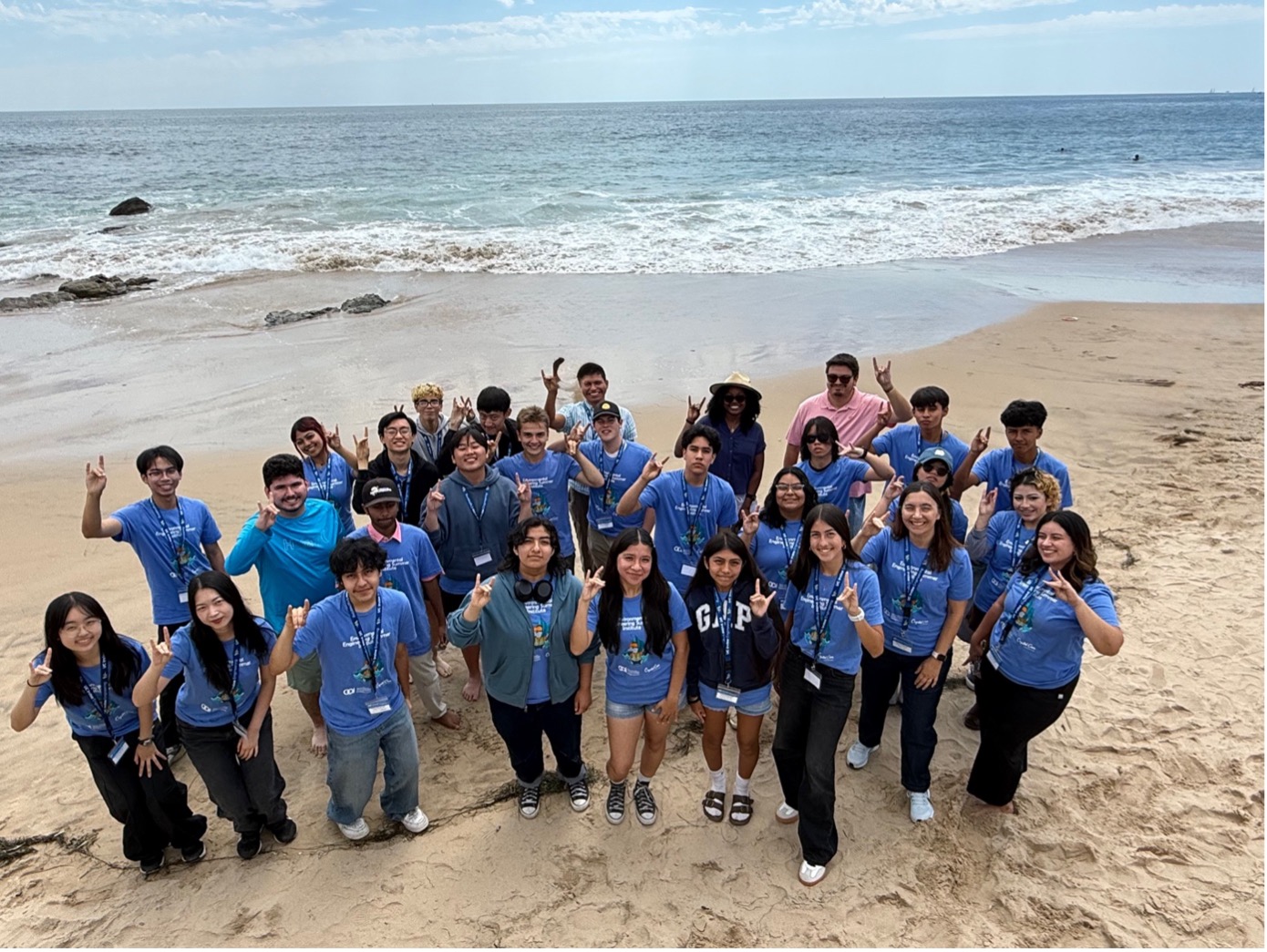 Students attending the UCI-Crystal Cove Environmental Engineering Summer Institute at Crystal Cove State Park